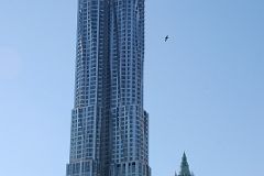 25 Pace University, Gehry New York, Woolworth Building From The Walk Near The End Of The New York Brooklyn Bridge.jpg